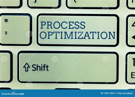 Escritura Conceptual De La Mano Que Muestra La Optimizaci N De Proceso