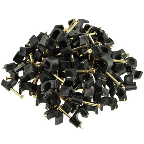 Shop New Cable Clips (7MM (Black)) 100 Pack | Mediabridge Products