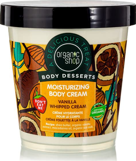 Organic Shop Body Desserts Vanilla Whipped Cream Ενυδατική Κρέμα