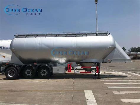 China Good Price Tons Dry Powder Bulk Cement Material Tanker Semi