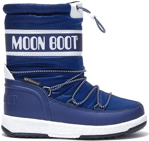 Moon Boot Śniegowce Chłopięce Sport Navy White Ceny i opinie Ceneo pl