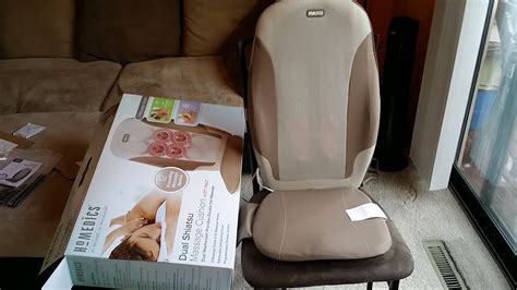 Homedics Dual Shiatsu Massage Cushion With Heat Youtube