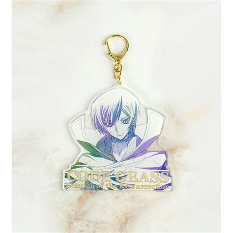 Code Geass Lelouch Of The Re Surrection Newly Drawn Illustration Lelouch Big Acrylic Keychain