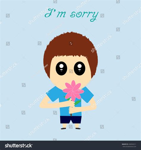 Im Sorry Design Card Hand Drawn Stock Vector Royalty Free 439034311