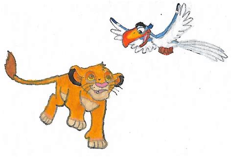 Simba and Zazu by brazilianferalcat on DeviantArt