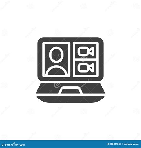 Online Meeting Webinar Vector Icon Stock Illustration Illustration