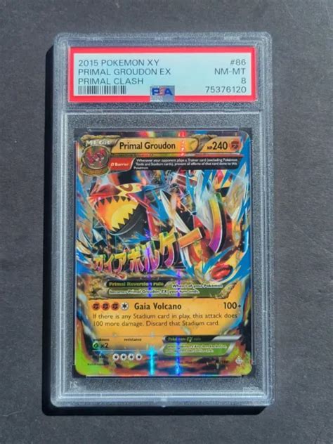 Pokemon Psa Groudon Primaire Ex Xy Primal Clash Holo Rare