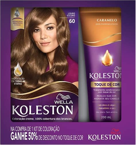 Koleston Kit Tinta De Cabelo Louro Escuro E Tratamento Condicionador