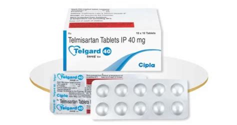 Telgard 40 Telmisartan 40mg Cipla Ltd 10 X 10 At Rs 130 Stripe In