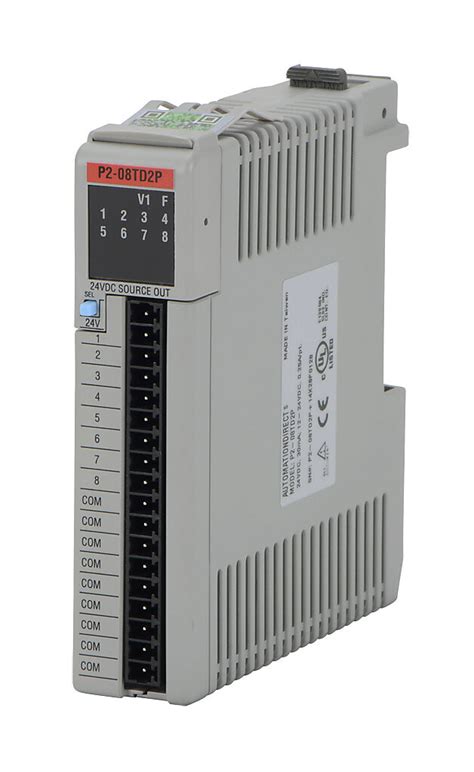 Discrete Output Module: 8-pt, 24 VDC (PN# P2-08TD2P) | AutomationDirect