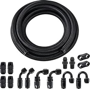 Amazon Evil Energy An Fuel Line Kit An Hose Nylon Braided