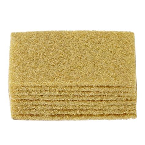 Scouring Pads 10 Pack Sisal Cleaning Scrub Pads for Dishes, Eco ...