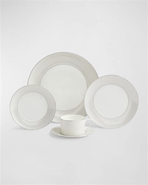 Wedgwood 12 Piece Gio Platinum Dinnerware Set Horchow