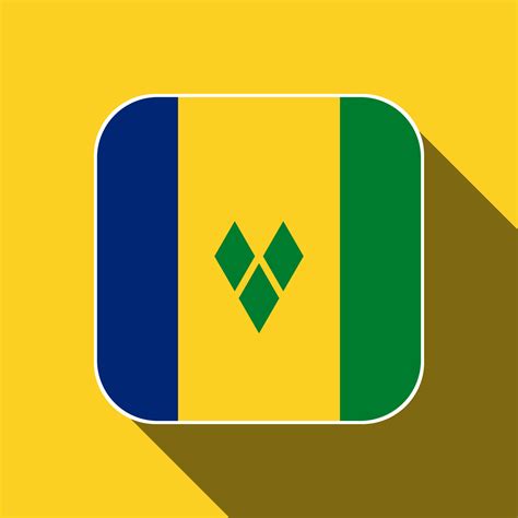 Saint Vincent and the Grenadines flag, official colors. Vector ...