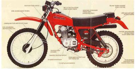 Honda XR 185 1979 Technical Specifications