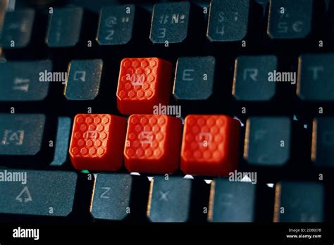 Gaming Keyboard Wasd Keys Are Used In Many Video Games Multifunction