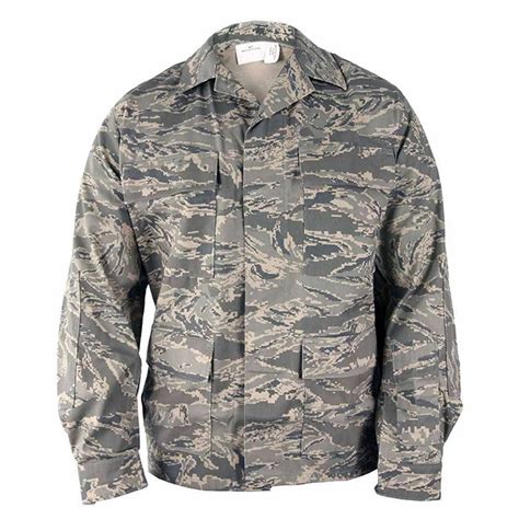 USAF Air Force ABU Tiger Stripe Camouflage Utility Uniform Top A1C E3 ...