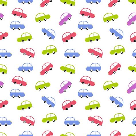 Premium Vector Car Seamless Pattern