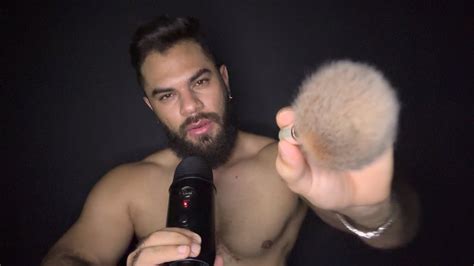 Asmr Fazendo Carinho No Seu Rosto Pincel Na Tela Youtube