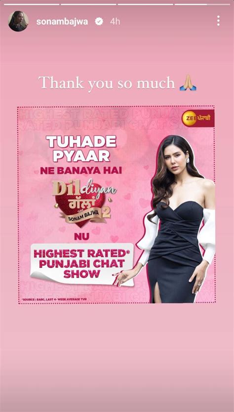 Punjabi Actress Sonam Bajwa S Dil Diyan Gallan Season 2 Winning Hearts