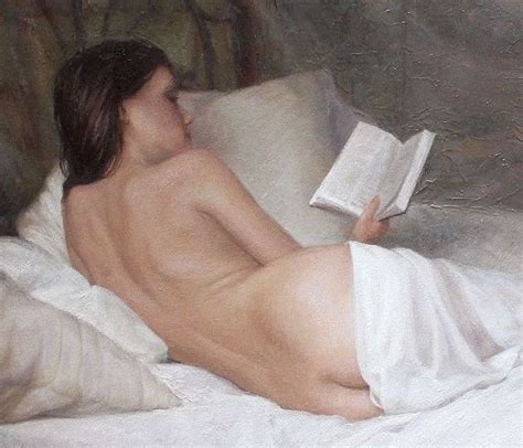 Elegant Reclining Nude Woman