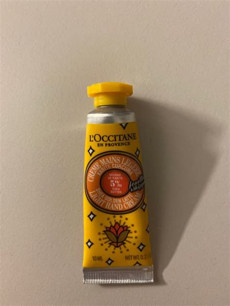 L Occitane en Provence Crème Mains Karité Golden Latte 10 ml INCI