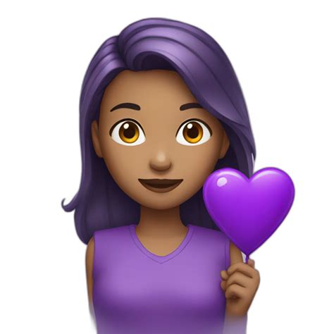 Purple Heart Ai Emoji Generator