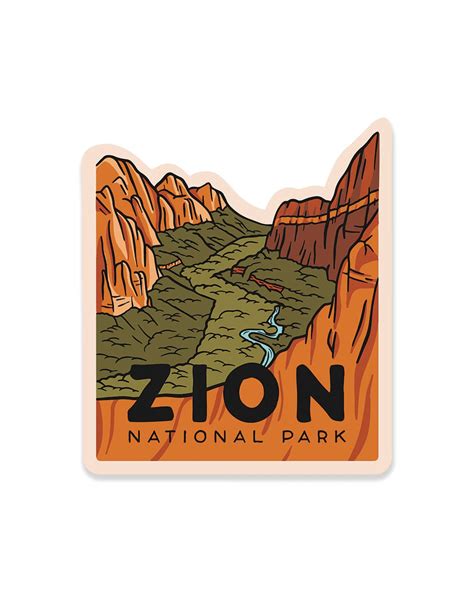 Zion National Park Sticker Keep Nature Wild