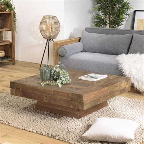 Table Basse En Bois En M Tal Ronde Carr E Ovale Homifab Homifab