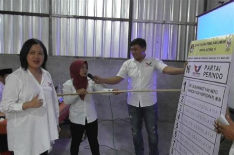 Gelar Pengukuhan Dan Bimtek Rekruter Saksi Ini Pesan Caleg Perindo