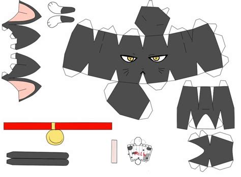 Printable 3d Paper Cat Template Free Printable Templates Free