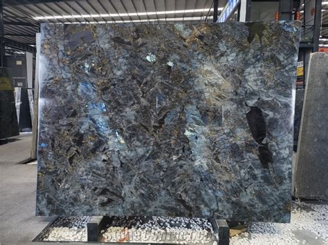 Labradorite Blue Granite Slab Blue Lemurian Granite Floor Tile