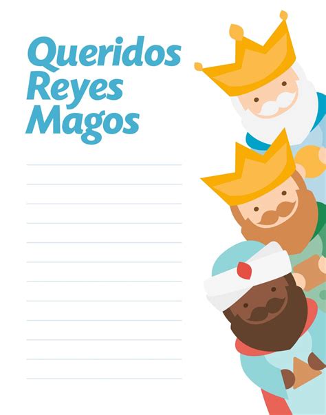 Cartas Para Los Reyes Magos Y Pap Noel Descargar Imprimir O Enviar