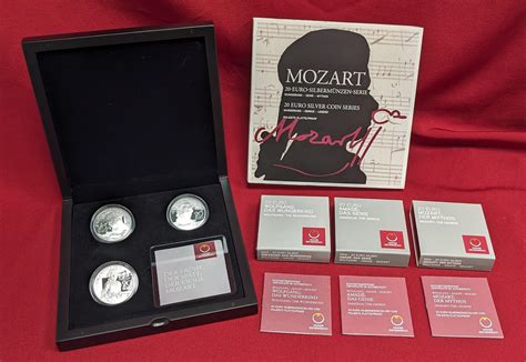 Österreich 3 x 20 Euro Silber Gedenkmünzen 2015 2016 Wolfgang Amadeus