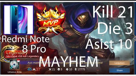 Redmi Note Pro Gaming Test Mobile Legends Bang Bang Aldous In Myhem