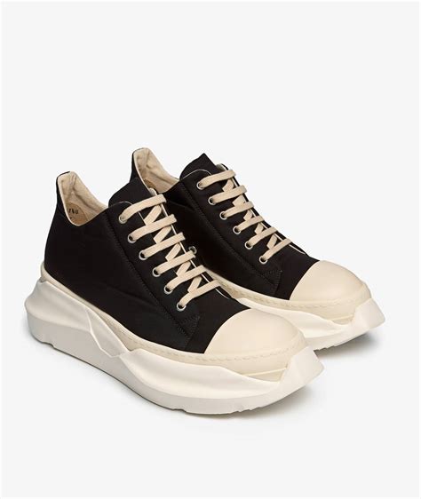 Black Rick Owens Drkshdw Abstract Low Sneakers Svd