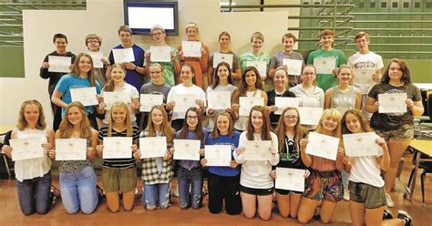 Presidents Award Winners Recognized At Pine City High School News