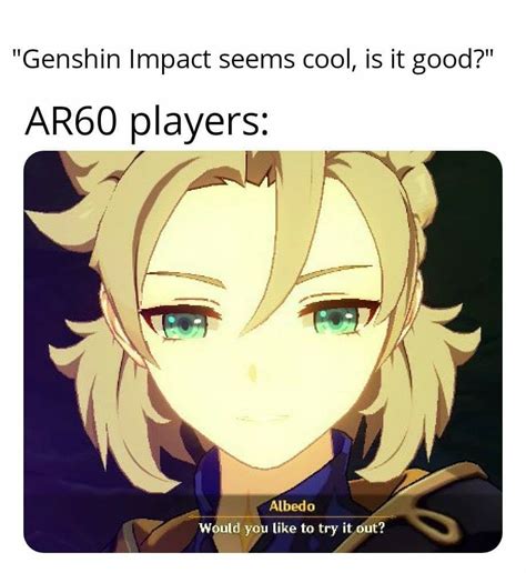 Albedo Genshin Impact Meme