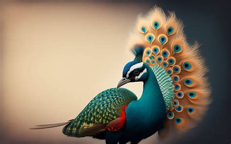 Peacock, digital, art, feathers, bird, HD wallpaper | Peakpx