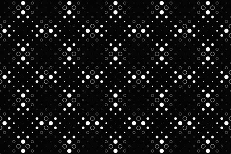 Black and White Seamless Circle Pattern Graphic by davidzydd · Creative ...