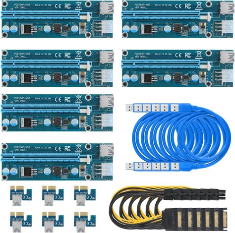 Amazon Pack Niub Pcie Ver C X To X Powered Riser Adapter