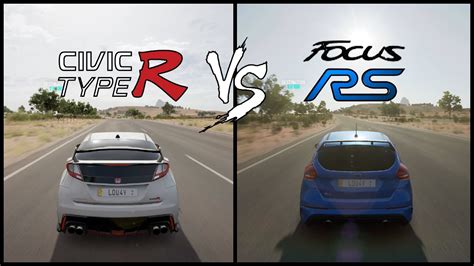 Honda Civic Type R Vs Ford Focus Rs Acceleration Top Speed And Hot Lap Youtube