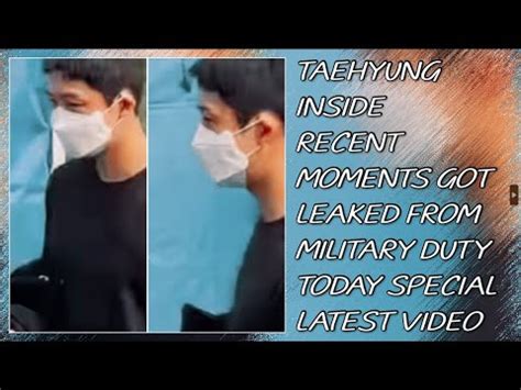 OMG Taehyung Inside Recent Moments Got Leaked From Military Duty