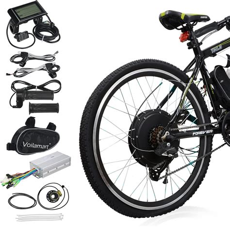 Voilamart Electric Bike Conversion Kit 26 Rear Wheel 48V 1000W EBike