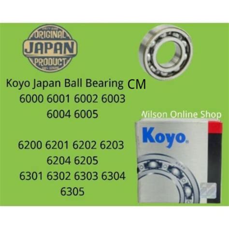 Koyo Japan Motorcyle Ball Bearing CM 6000 6001 6002 6003 6004 6005 6200