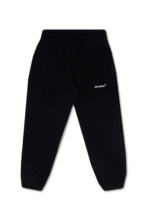 Off White Kids Sweatpants With Logo Kidss Boys Clothes 4 14 Years