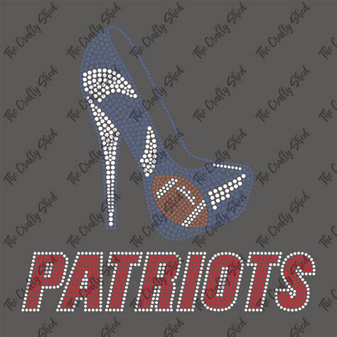 Heels Football Team Rhinestone Transfer The Crafty Shed