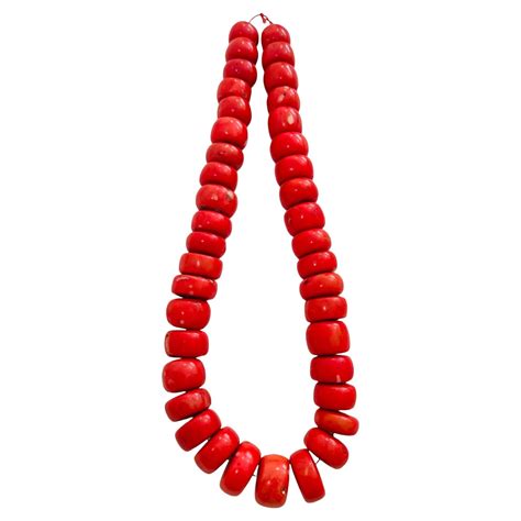 Antique Red Coral Berber Necklace Morocco For Sale At 1stdibs Red