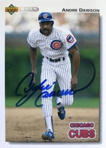 1991 Upper Deck Andre Dawson Baseball Autographed Trading Card