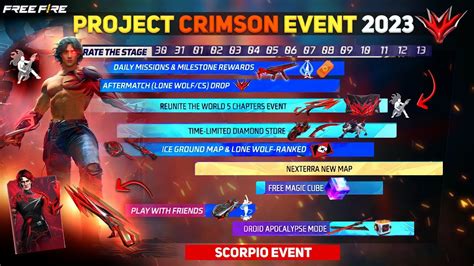 Project Crimson Event Freefire Scorpio Event In Freefire Freefire